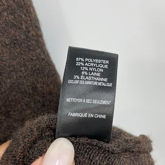 ASTR the Label | Lillian Sweater Dress in Brown Knit Off Shoulder Midi L - Picture 16 of 16